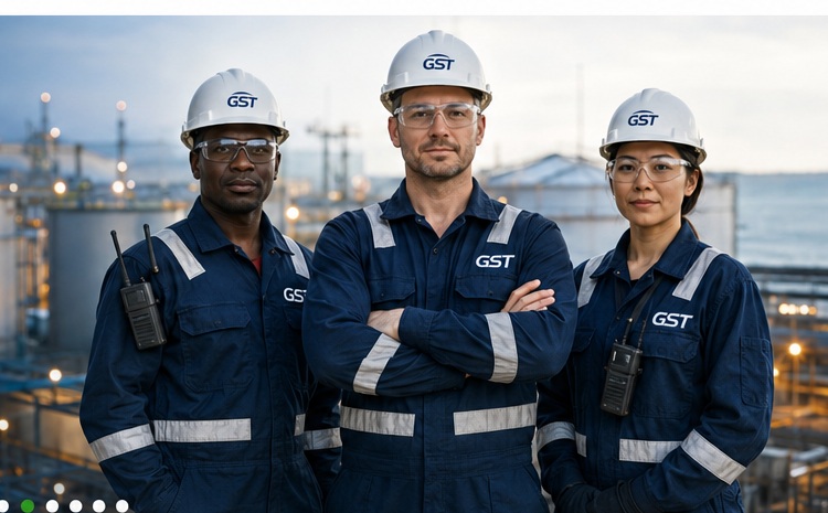 GST engineering and operations team at a terminal